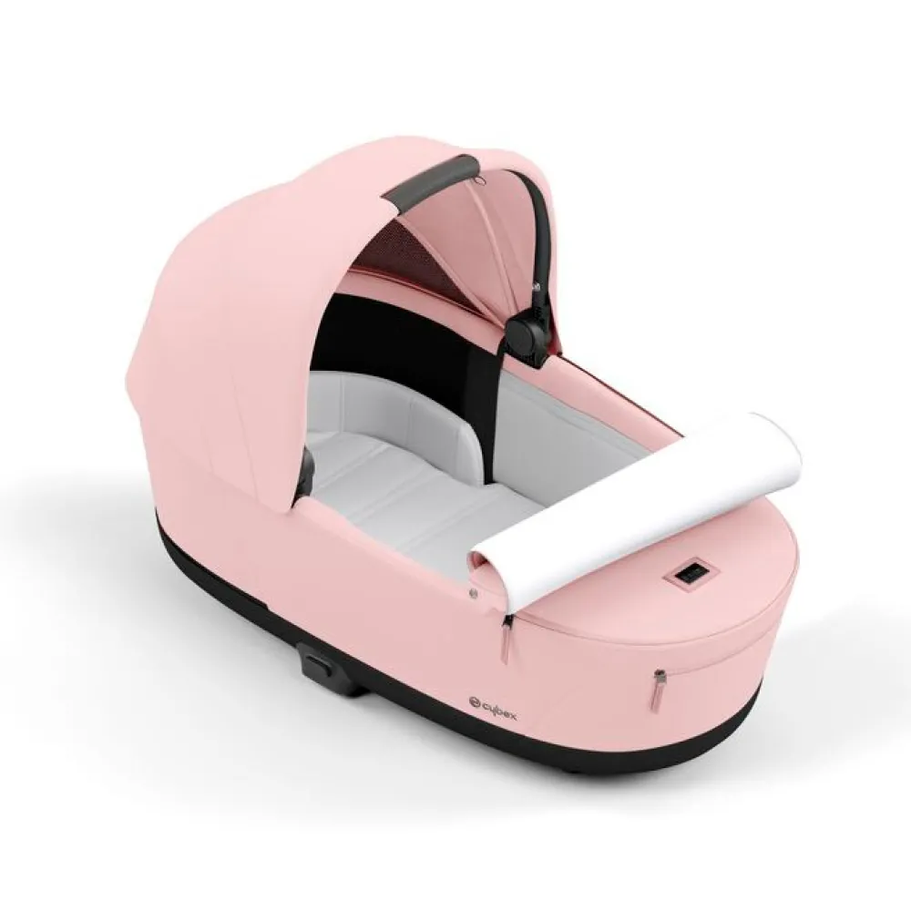 Cybex Priam Duovogn - peach pink/chrome black- Kombivogne Med Flade Sæder
