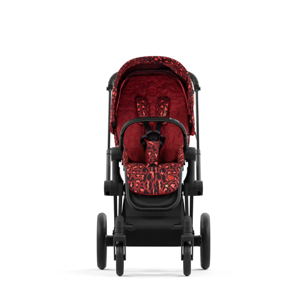 Cybex Priam duovogn - rockstar/matt black- Kombivogne Med Flade Sæder