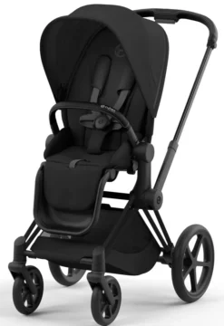 Cybex Priam Duovogn - sepia black/matt black- Kombivogne Med Flade Sæder