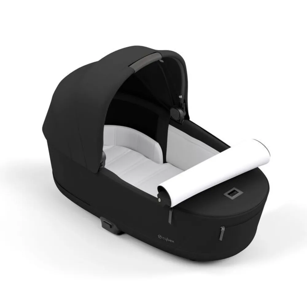 Cybex Priam Duovogn - sepia black/matt black- Kombivogne Med Flade Sæder