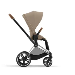 Cybex Priam klapvogn - cozy beige/chrome brown- Klapvogne Med Flade Sæder