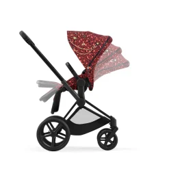 Cybex Priam klapvogn - rockstar/matt black- Klapvogne Med Flade Sæder