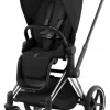 Cybex Priam klapvogn - sepia black/chrome black- Klapvogne Med Flade Sæder