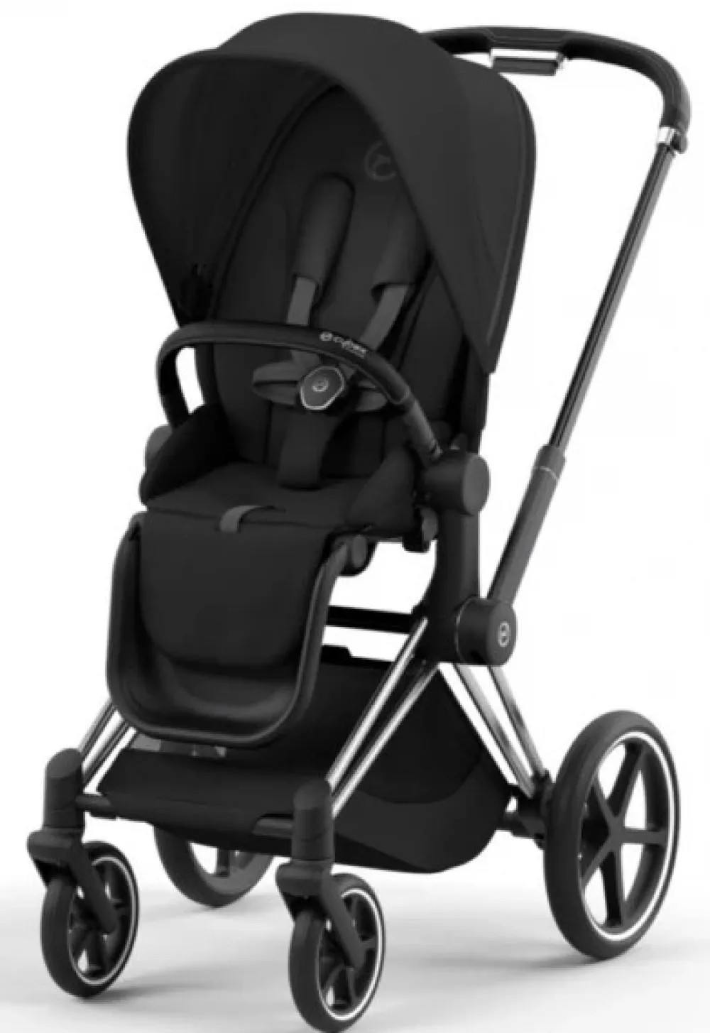 Cybex Priam klapvogn - sepia black/chrome black- Klapvogne Med Flade Sæder