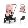 Cybex Priam klapvogn inkl. cloud T og base - peach pink/chrome brown PLUS- Klapvogne Med Flade Sæder
