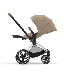 Cybex Priam klapvogn inkl. cloud T og base - cozy beige/chrome brown PLUS- Klapvogne Med Flade Sæder