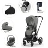 Cybex Priam pakke - mirage grey/chrome black- Kombivognspakker