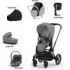 Cybex Priam pakke - mirage grey/matt black PLUS- Kombivognspakker