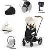 Cybex Priam pakke - off white/chrome brown PLUS- Kombivognspakker