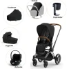 Cybex Priam pakke - sepia black/chrome brown PLUS- Kombivognspakker