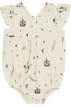 Copenhagen Colors Printet romper m. seler - TIVOLI- Bodystocking U. Ærmer