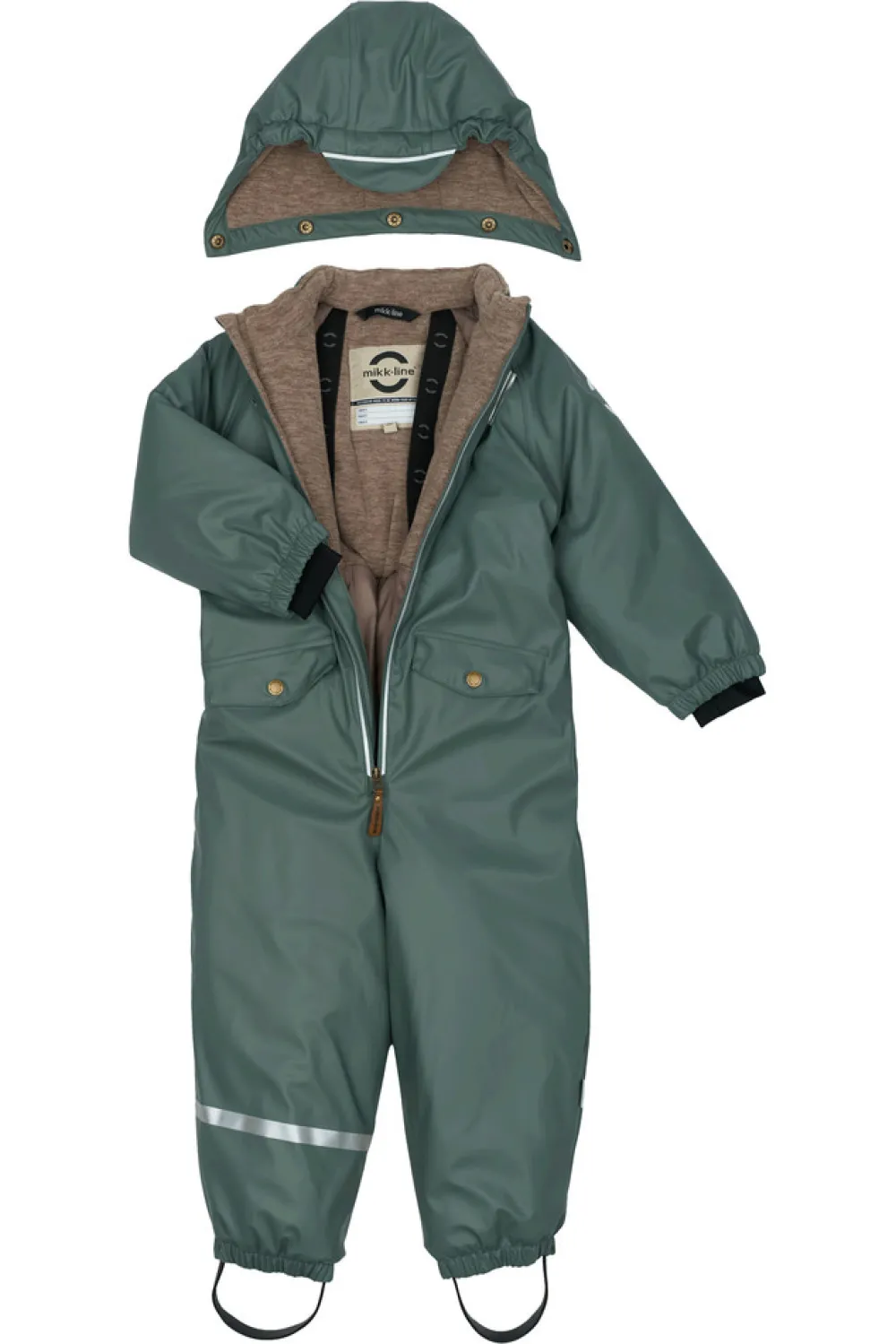 Mikk-Line PU Flyverdragt Recycled - Balsam green- Regntøj|Flyverdragter