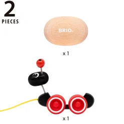 Brio Pull Along Myre - FSC®- Trælegetøj|Trækdyr