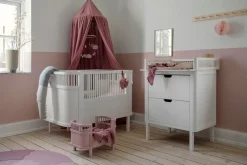 Sebra Puslebord med skuffer - hvid FSC®-Børn Pusleborde|Pusleborde