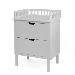 Sebra Puslebord med skuffer - stone grå-Børn Pusleborde|Pusleborde