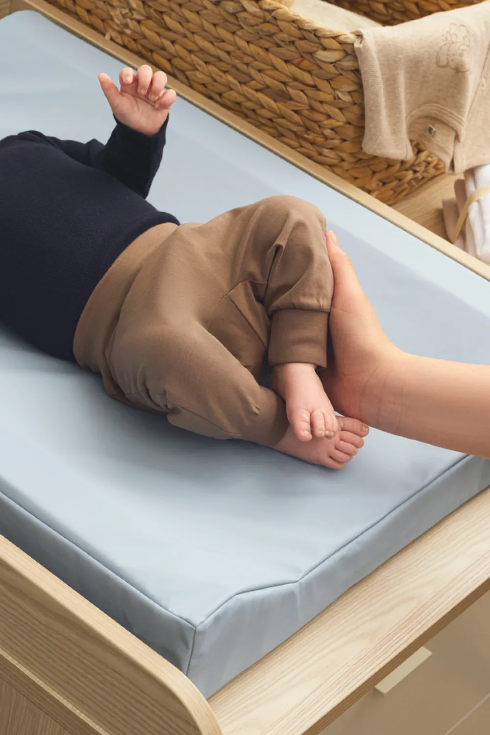 BeKids Puslepude, Blue fog-Børn Puslepuder & Pusleunderlag|Puslepuder