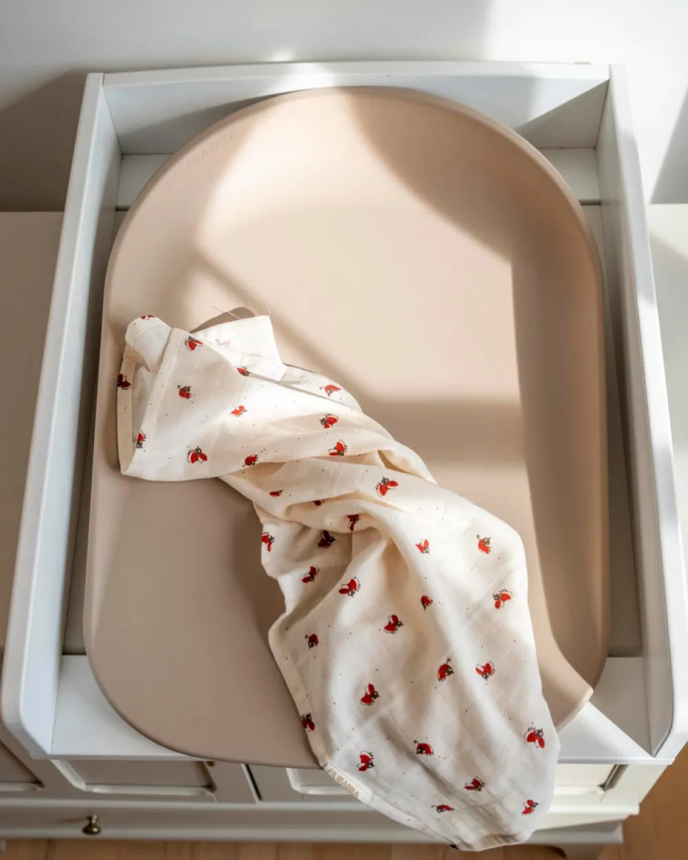 Filibabba Puslepude, Bobbie - Beige-Børn Puslepuder & Pusleunderlag|Puslepuder