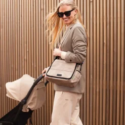 Babymel Pusletaske, Quiltet Beige- Pusletasker & Transporttasker