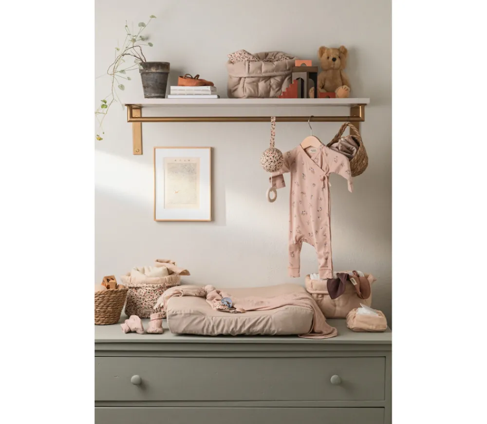 MarMar Copenhagen Quiltede kurve, 2 stk, Grey Sand-Børn Pusleopbevaring