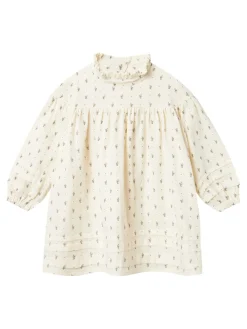 Lil' Atelier Raisa langærmet løs kjole - TURTLEDOVE- Kjoler