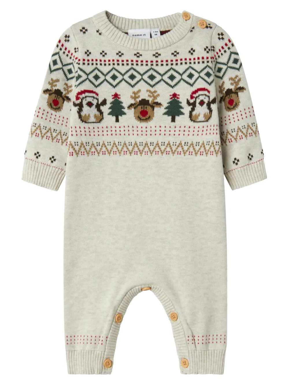 NAME IT Ralko Heldragt - Peyote Melange- Juletøj|Heldragter U. Fod