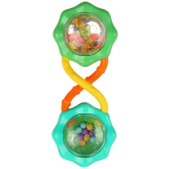 Bright Starts Rangle, Rattle & Shake Barbell, grøn- Bideringe & Rangler