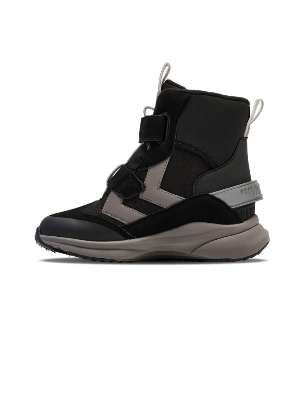hummel Reach conquer super high tex JR - BLACK/GREY- Vinterstøvler