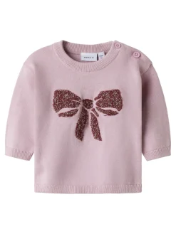 NAME IT Rebow Striktrøje - Keepsake Lilac- Juletøj|Cardigans, Veste & Trøjer