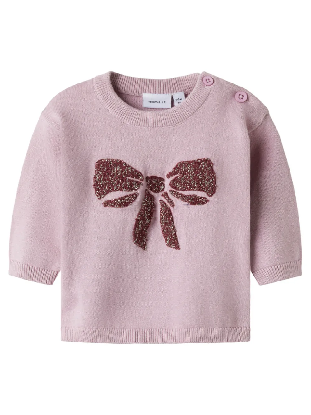 NAME IT Rebow Striktrøje - Keepsake Lilac- Juletøj|Cardigans, Veste & Trøjer