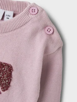 NAME IT Rebow Striktrøje - Keepsake Lilac- Juletøj|Cardigans, Veste & Trøjer