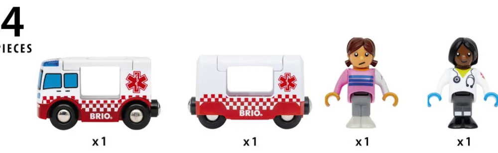 Brio Rednings Ambulance- Legetøjsbiler