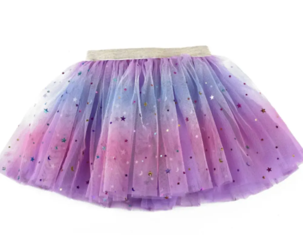 Ella & Monster Regnbue Tylskørt – Violet- Festtøj & Tilbehør