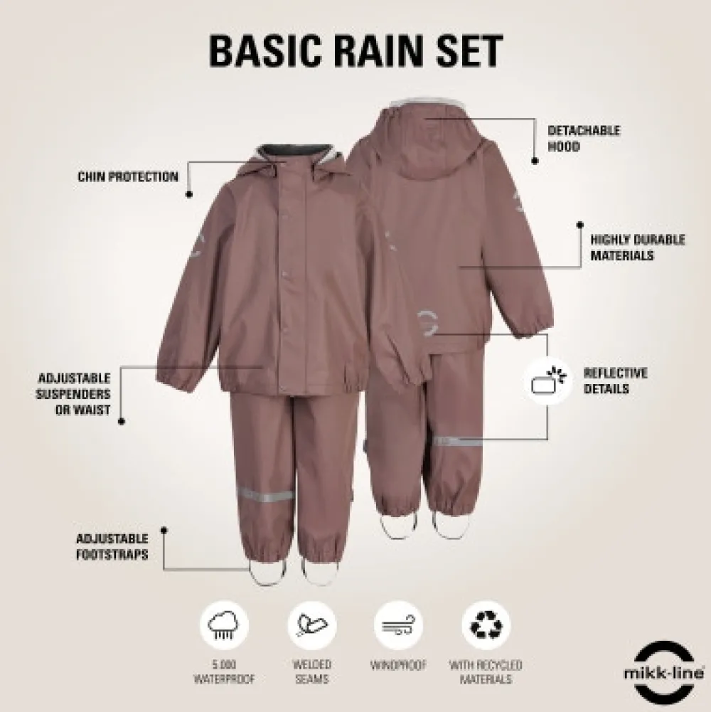 Mikk-Line Regntøj Recycled - BURLWOOD- Regntøj