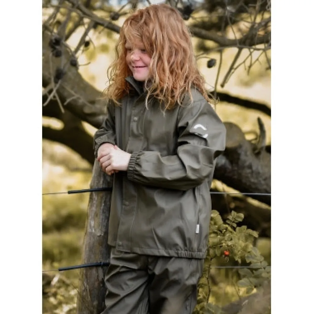 Mikk-Line Regntøj Recycled - DUSTYOLIVE- Regntøj