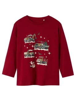 NAME IT Rejulli Trøje - Jester red- Juletøj|Cardigans, Veste & Trøjer