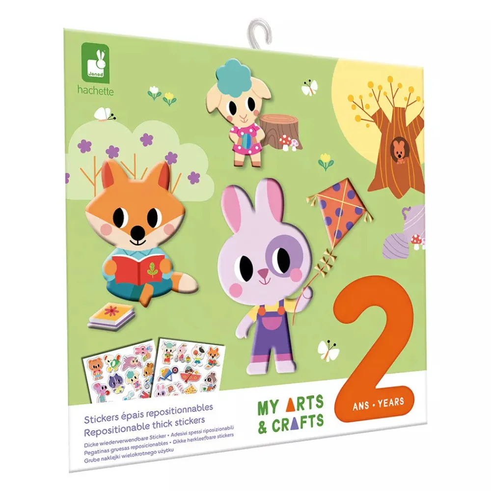 Janod Repositionable Thick Stickers- Kreasæt