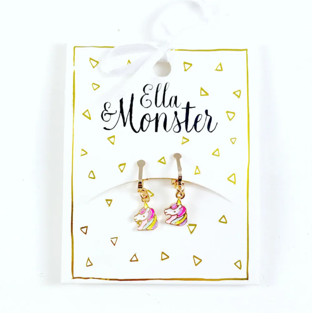 Ella & Monster Ørering Rainbow Unicorn- Festtøj & Tilbehør