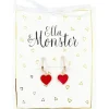 Ella & Monster Ørering Red Heart- Festtøj & Tilbehør