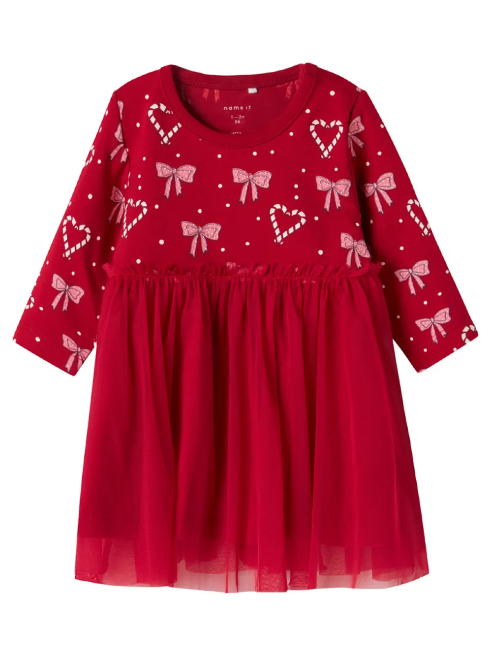 NAME IT Ri Kjole - Jester red- Juletøj|Kjoler