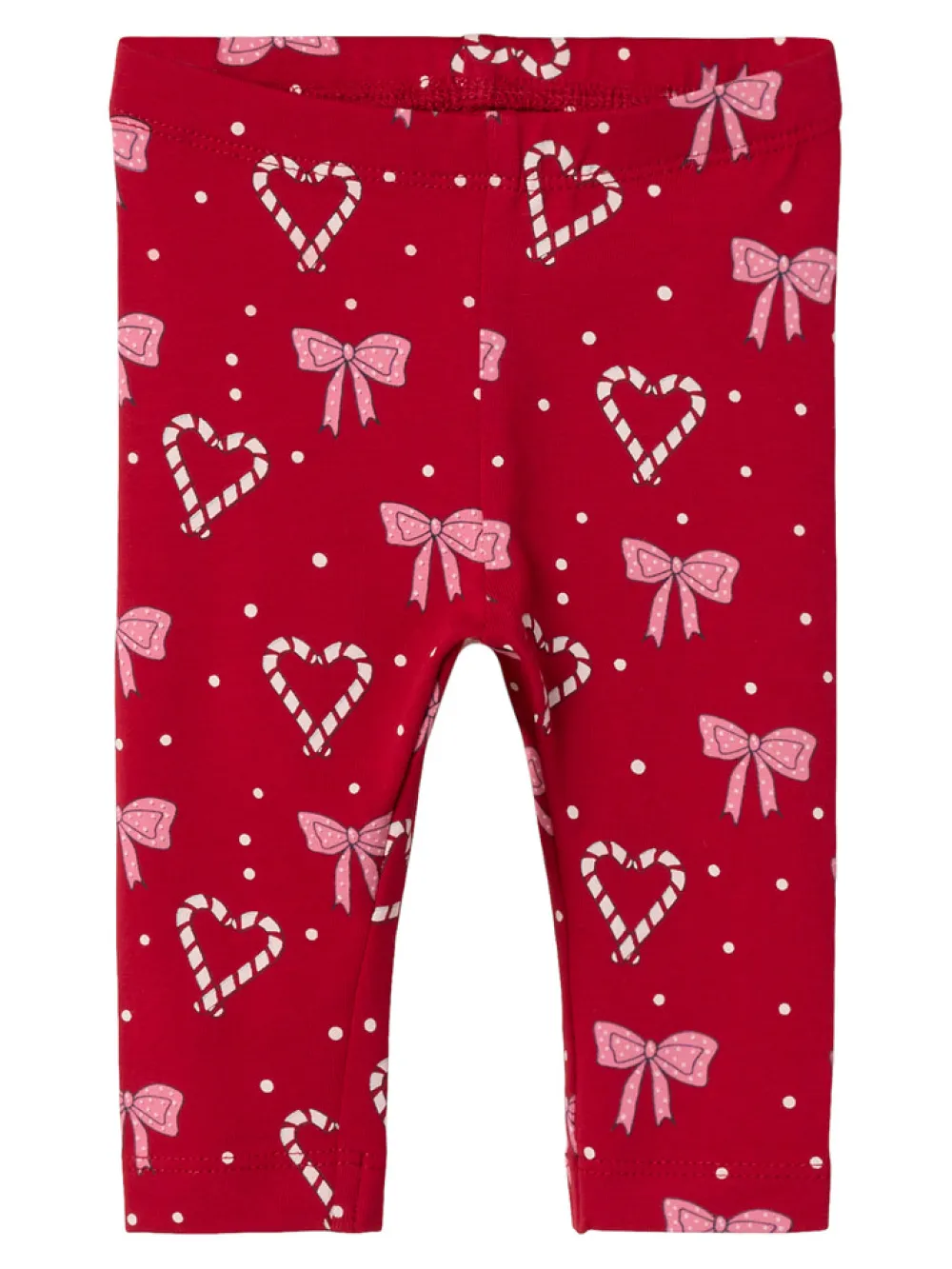 NAME IT Ri Leggings - Jester red- Juletøj|Leggings