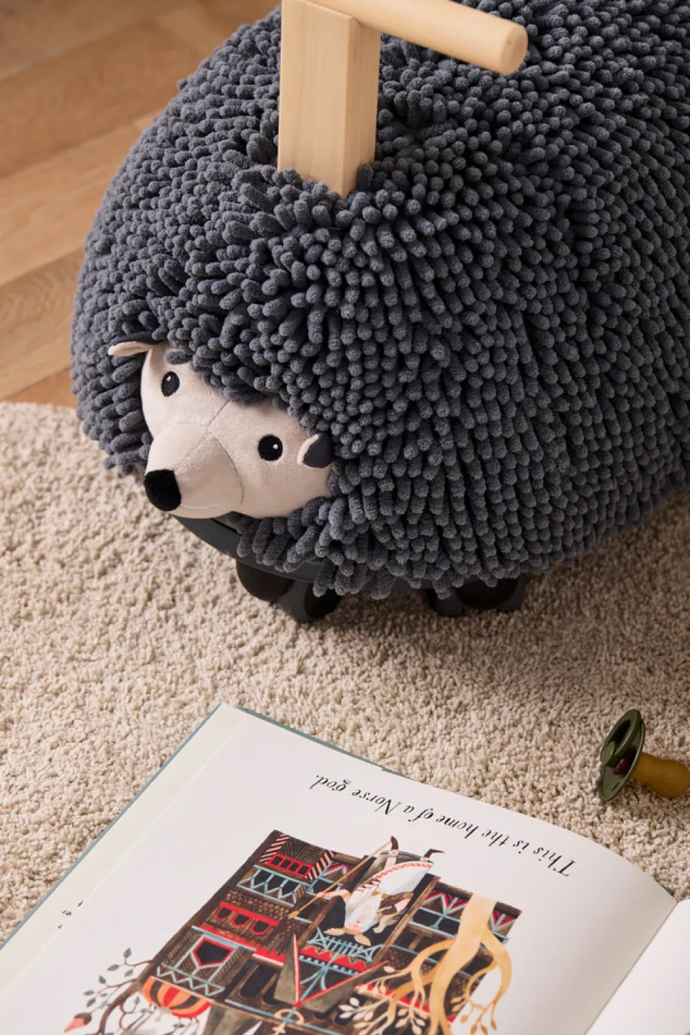 Kids Concept Ride-on, Pindsvinet EDVIN- Gåvogne & Aktivitetsborde