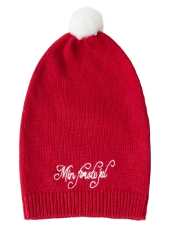 NAME IT Rixmasine strik hue - Jester red- Juletøj