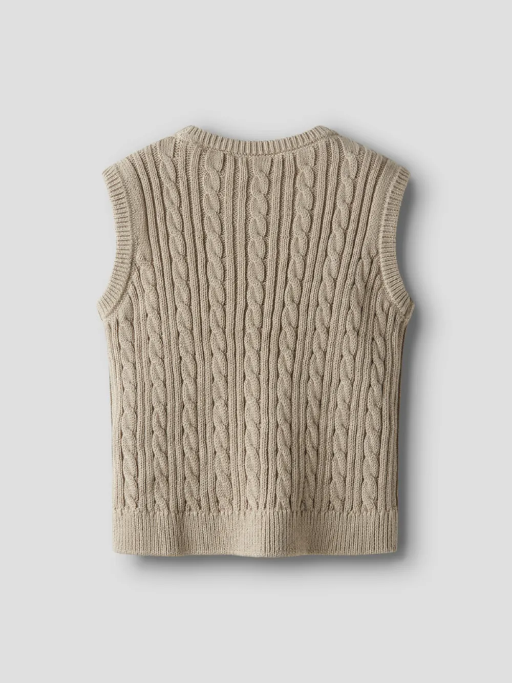 NAME IT Roman Strikket Vest - Island Fossil- Juletøj|Cardigans, Veste & Trøjer