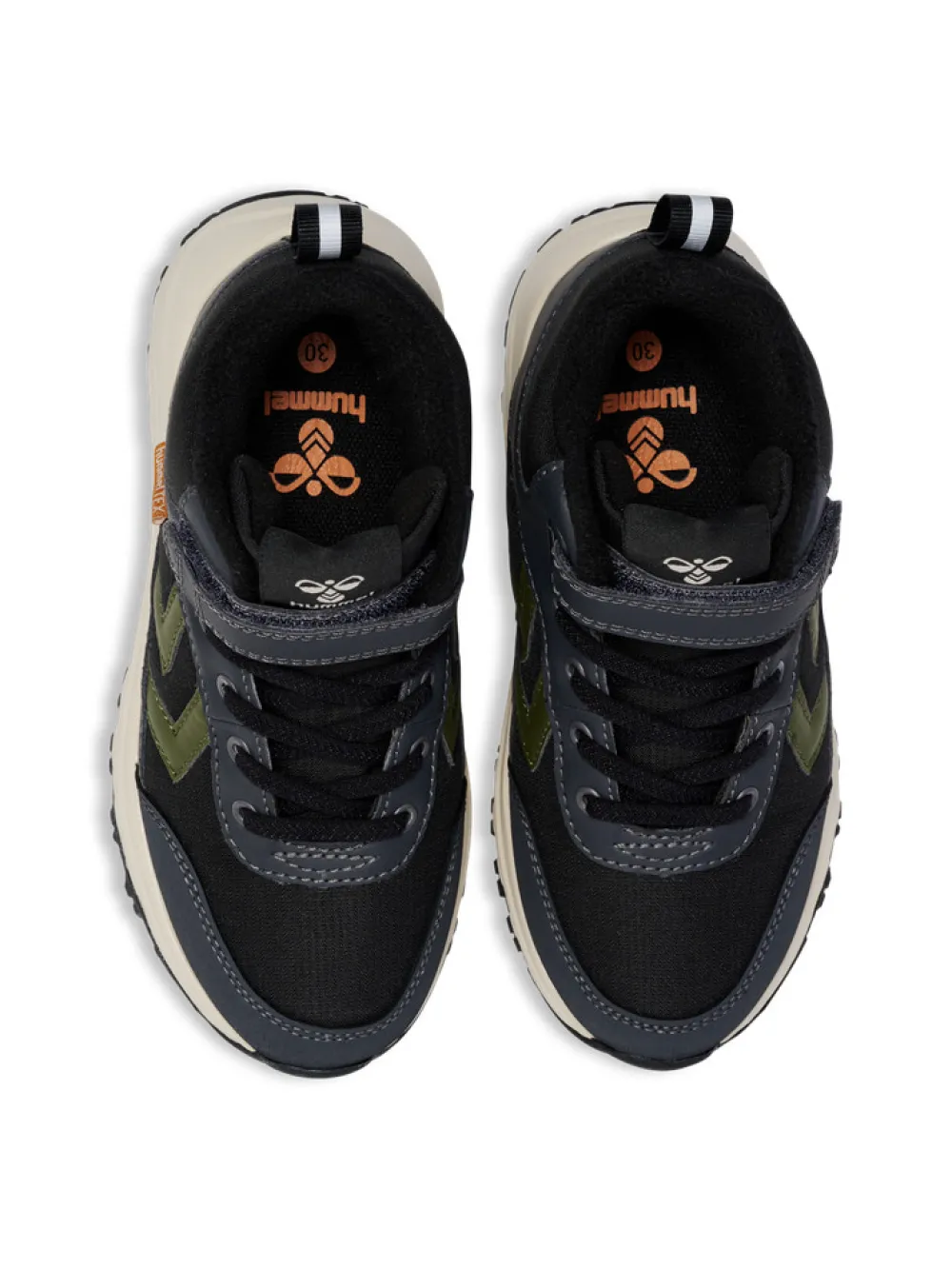 hummel Root Tex Jr - Ebony- Sneakers Med Velcro