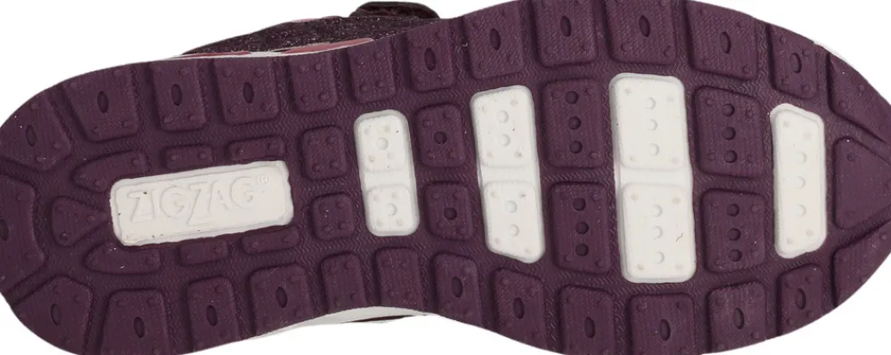 ZIG ZAG Roseau Sneakers m. Lys - Dark purple- Sneakers Med Lys