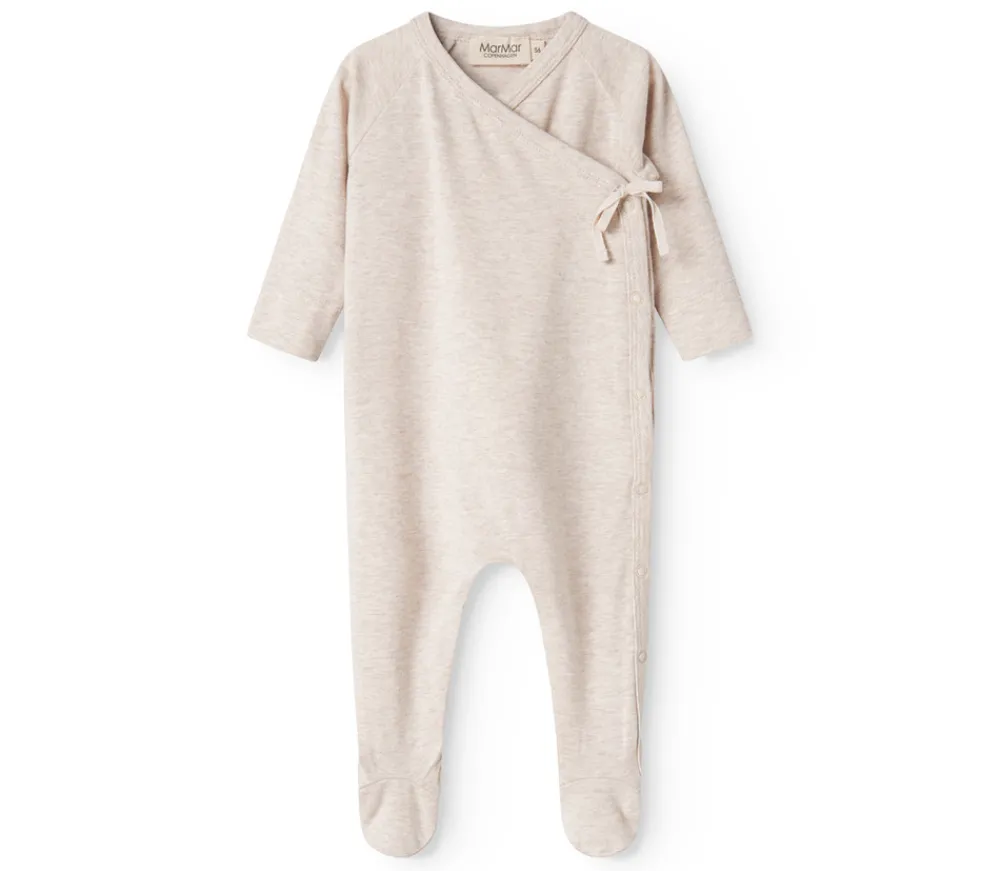 MarMar Copenhagen Rubetta Romper - Light beige melange- Heldragter M. Fod