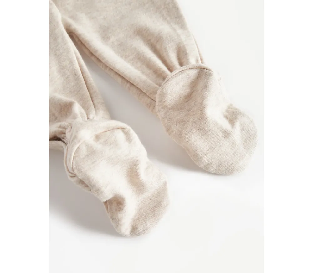 MarMar Copenhagen Rubetta Romper - Light beige melange- Heldragter M. Fod