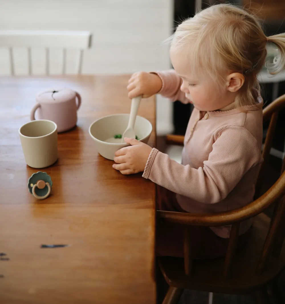 MUSHIE Runde Skåle I 2-Pak - Vanilla- Service