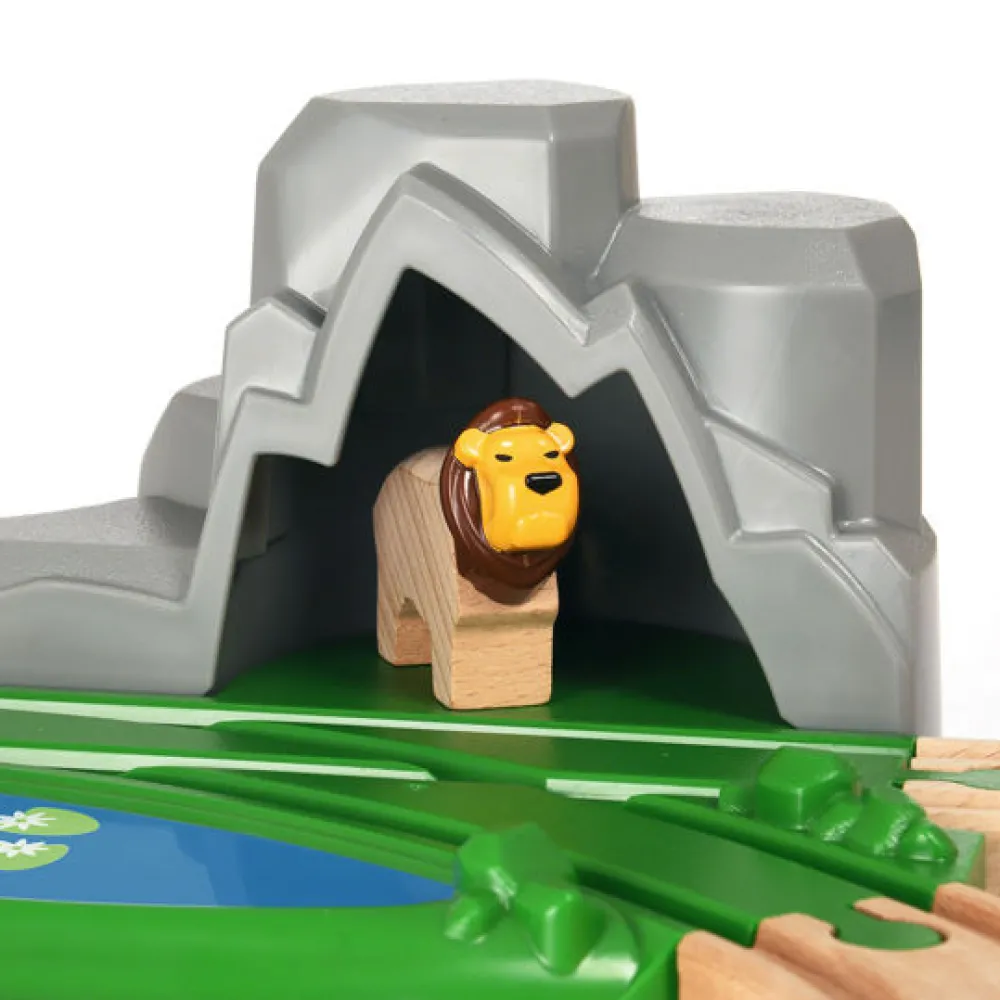 Brio Safarieventyrsæt, togbane - FSC®- Togbaner & Tog