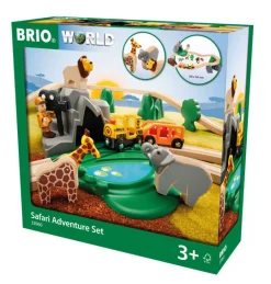 Brio Safarieventyrsæt, togbane - FSC®- Togbaner & Tog